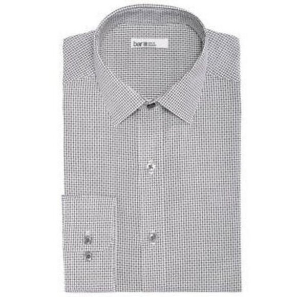 Bar III Mens Slim-Fit Stretch Easy-Care Square Dobby Dress Shirt Size XL. - Picture 1 of 1